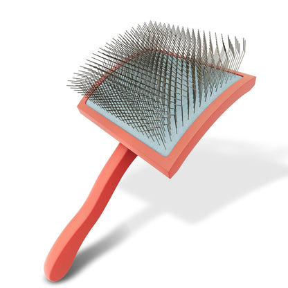 Slicker Brush for Dogs, for Golden Doodles with Long Hair, for Large Pet Dogs, Grooming Pet Hair, Cream White(Large)