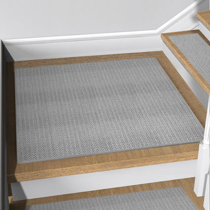 FlowaFoli Stair Treads for Wooden Steps Indoor,8" X 30" (15 in Pack) Stair Treads Non Slip, Machine Washable for Kids Elders and Pets,Beige