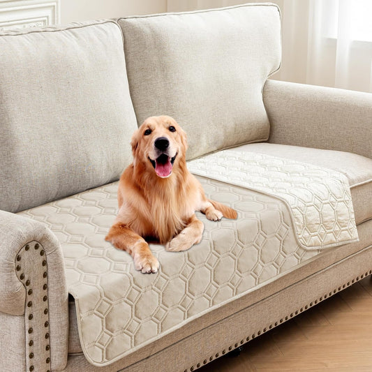 ZNSAYOTX Ultimate Cozy Blankets (30"x70") 100% Waterproof Sofa Mat Blanket for Dog Pets, Bed Couch Protector with Non-Slip Back Washable Durable, Pee Scratch Proof Easy to Clean (Dark Grey)