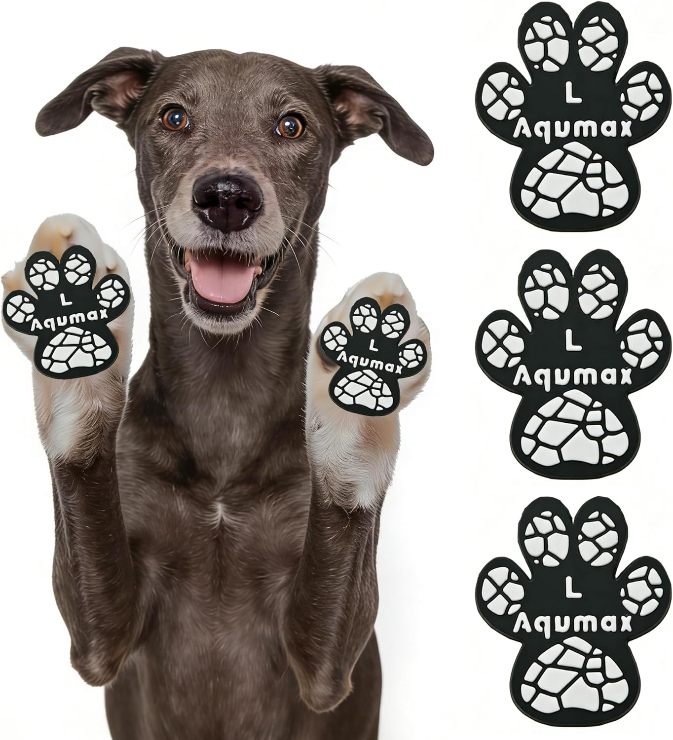 Anti-Slip Dog Paw Pads,Toe Grips for Senior Dogs,Dog Paw Protector Pads for Traction, Dog Shoes Alternative for Hot Pavement, Traction Control on Slippery Hardwood Floors 8 Sets (32 pcs) XL