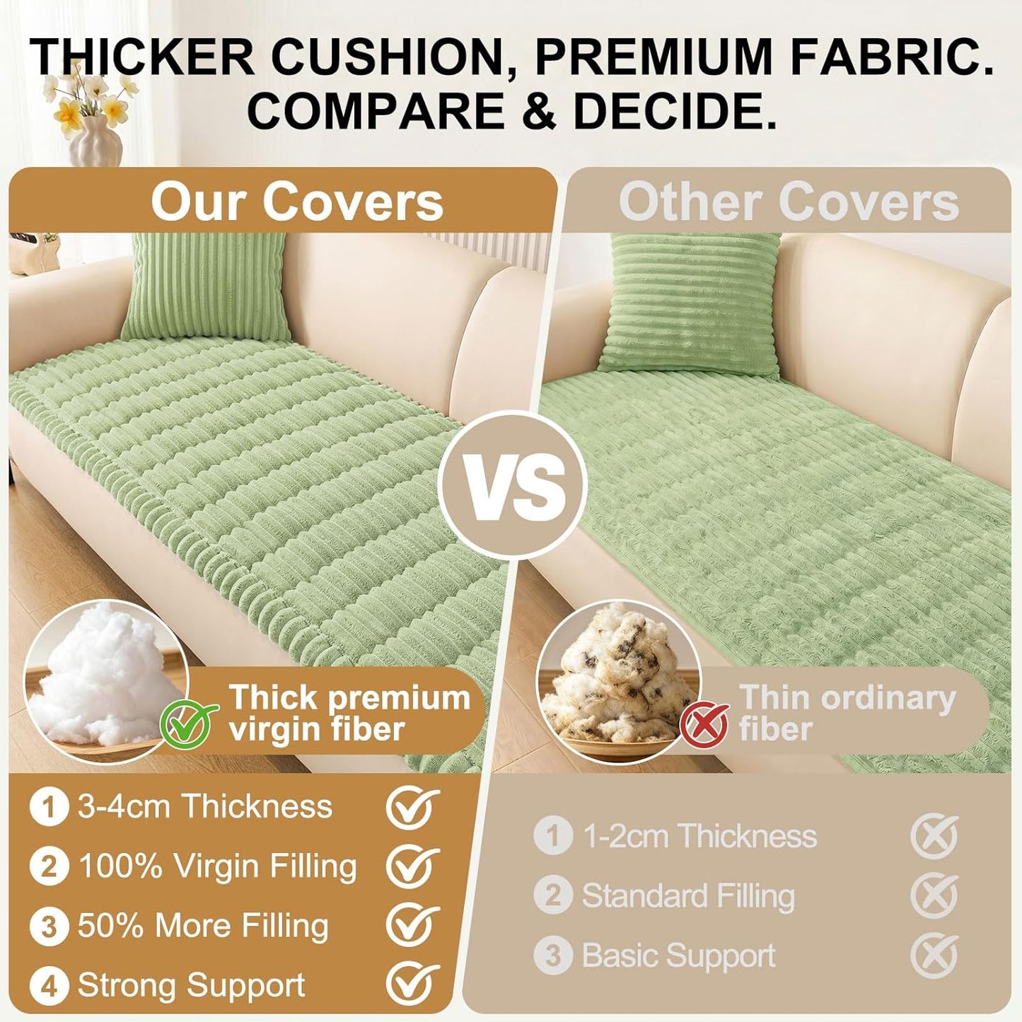 Smiry Couch Cover for Dogs, Non Slip Washable Sofa Protector for Pets, Soft Furniture Cover for Leather & Fabric Couches, Cozy Protect Against Fur, Dirt & Everyday Messes (Dark Grey, 27.6" x 59")