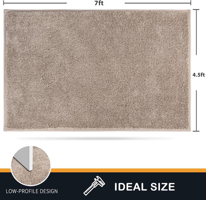 PURRUGS Dirt Trapping Door Mat 20" x 31.5", Non-Slip Machine Washable Entryway Rug, Dog Doormat, Indoor Front Door Mat, Super Absorbent Entry Rug for Muddy Shoes & Paws, Bluish Grey-Black