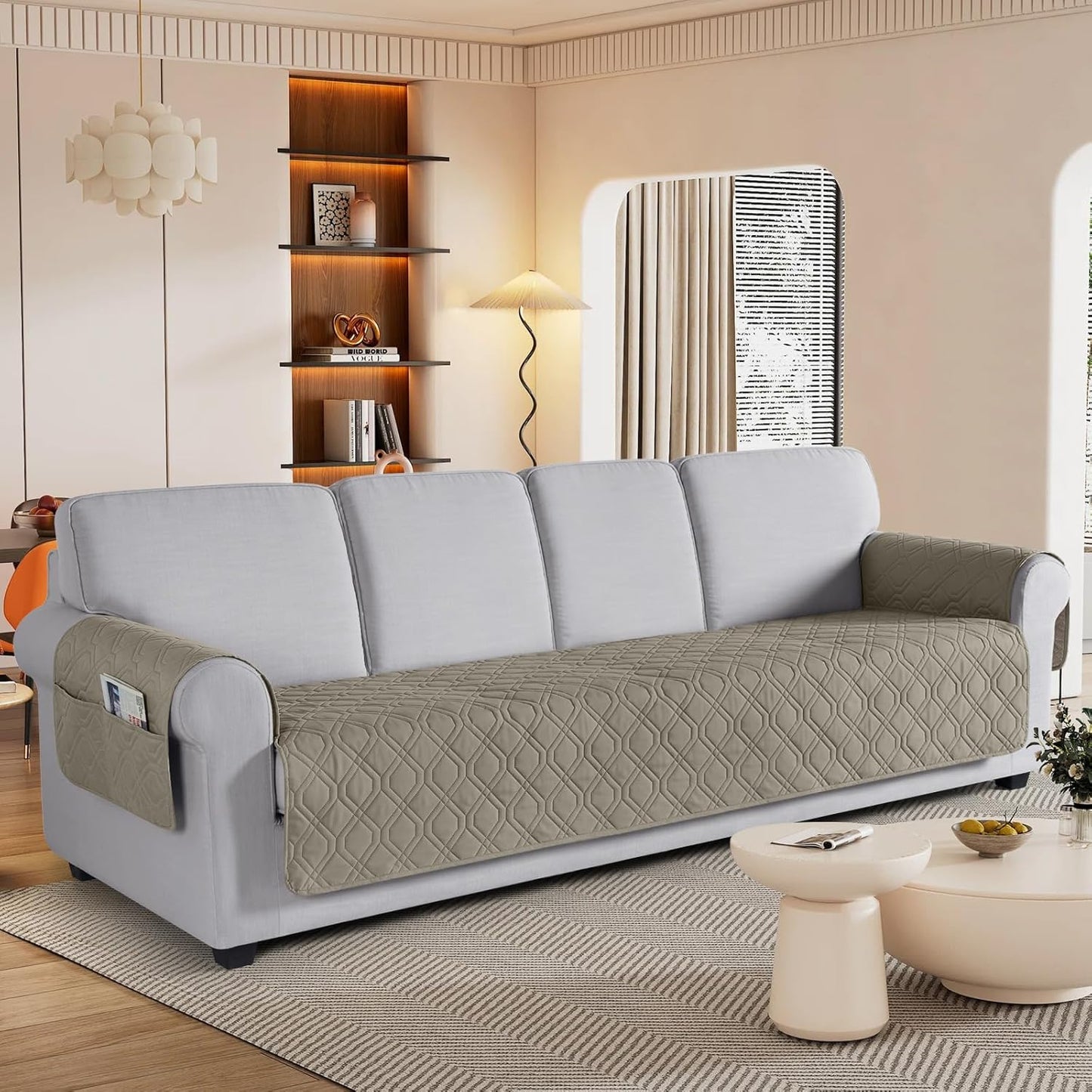VANSOFY Couch Cover, Waterproof Sofa Covers Washable Slipcover Furniture Protector Couch Seat Covers Non-Slip Couch Cover for Dogs, Pets(Sofa, Dark Gray)