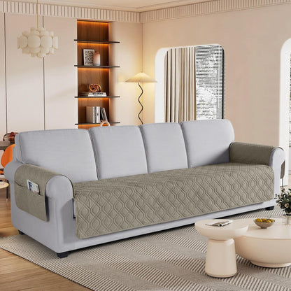 VANSOFY Couch Cover, Waterproof Sofa Covers Washable Slipcover Furniture Protector Couch Seat Covers Non-Slip Couch Cover for Dogs, Pets(Sofa, Dark Gray)