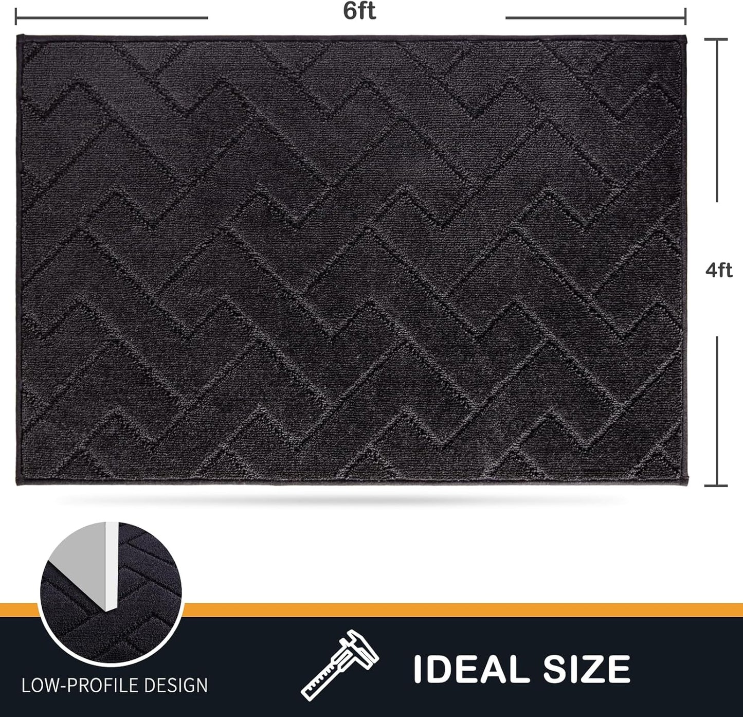 PURRUGS Dirt Trapping Door Mat 20" x 31.5", Non-Slip Machine Washable Entry Rug, Dog Doormat, Indoor Front Door Mat, Super Absorbent Entryway Rug for Muddy Shoes & Paws, Taupe