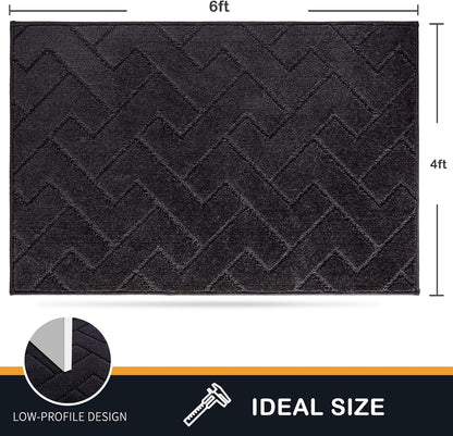 PURRUGS Dirt Trapping Door Mat 20" x 31.5", Non-Slip Machine Washable Entry Rug, Dog Doormat, Indoor Front Door Mat, Super Absorbent Entryway Rug for Muddy Shoes & Paws, Taupe