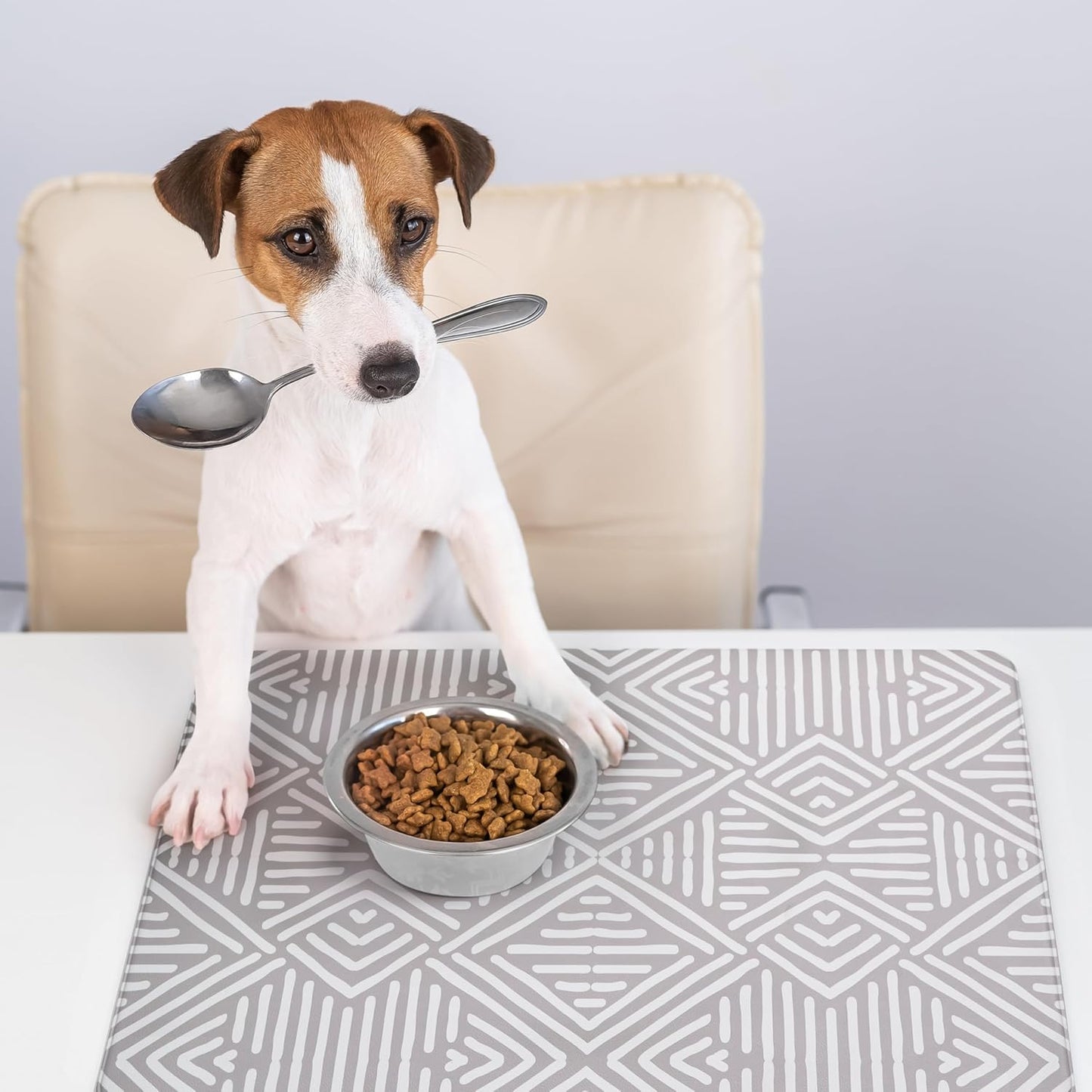 NALALAS Dog Mat for Food and Water, Cat Feeding Mat | Waterproof Dog Bowl Mat | Non-Slip Pet Food Mat for Floors | Pet Mats for Food and Water | Easy to Clean