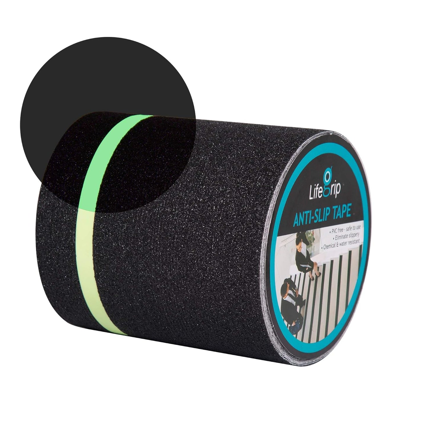 LifeGrip Anti Slip Transparent Anti Slip Tape, 4 inch by 30 feet, Non-Slip Traction Grip Tape to Tubs, Boats, Stairs, Clear, Soft, Comfortable for Bare feet (4" X 30')