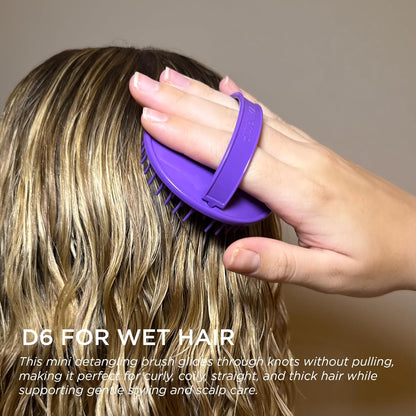 Denman Detangle Hair Brush for Curly Hair & Scalp Massager D6 - Hair Straightening Brush