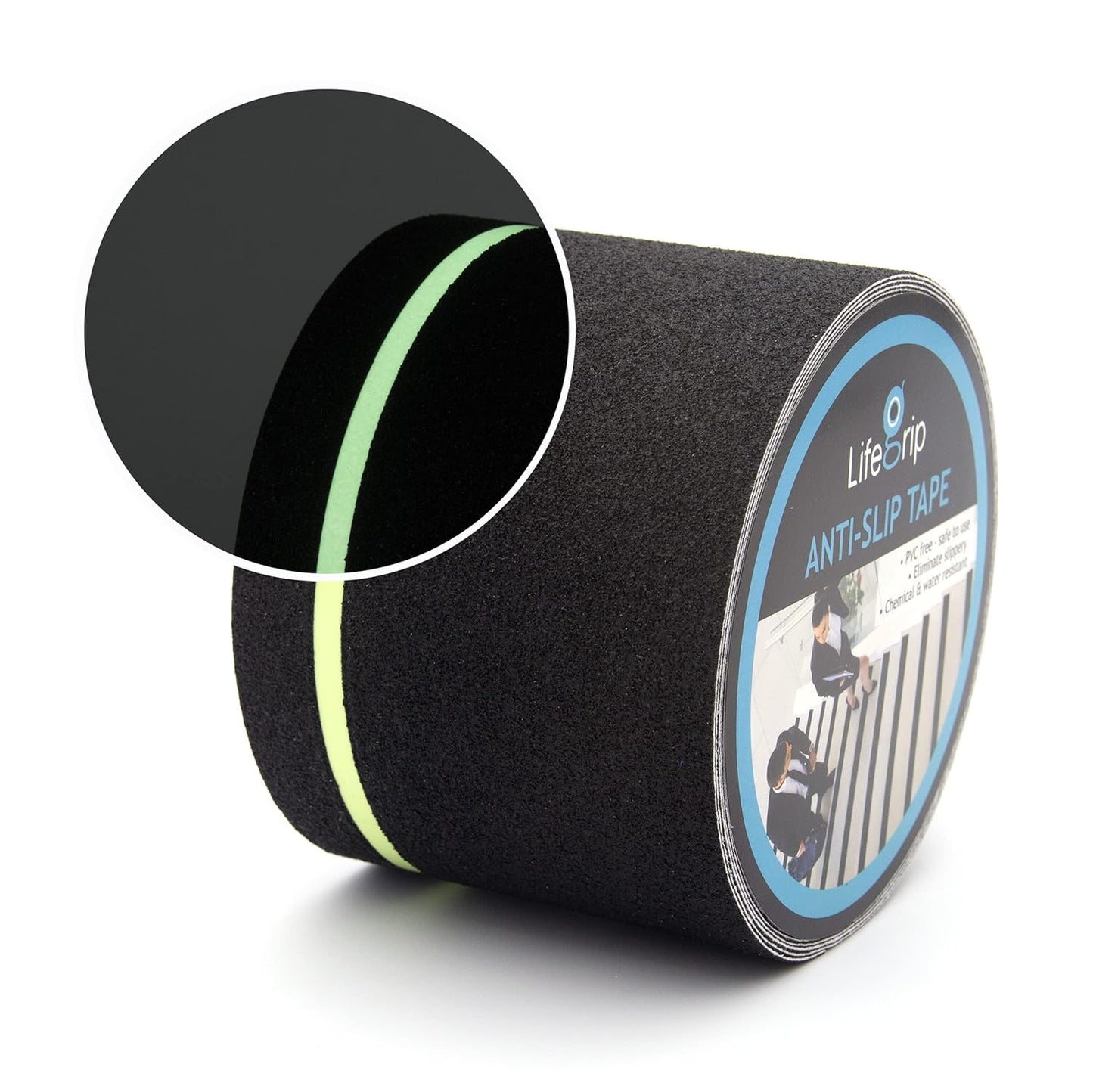 LifeGrip Anti Slip Transparent Anti Slip Tape, 4 inch by 30 feet, Non-Slip Traction Grip Tape to Tubs, Boats, Stairs, Clear, Soft, Comfortable for Bare feet (4" X 30')