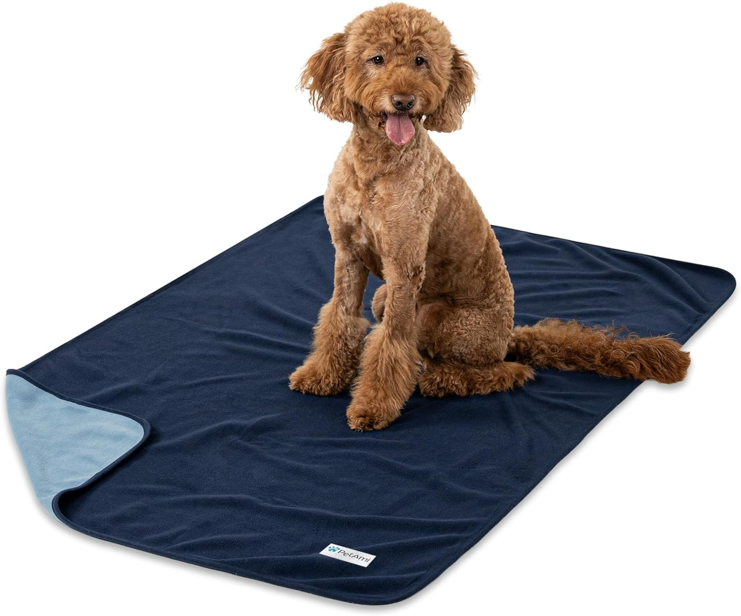 PetAmi Waterproof Dog Blanket for Medium Large Pets Dogs Cats, Pet Couch Cover Protector for Furniture, Reversible Washable Soft Fleece Cat Blanket for Bed Couch Sofa, 40x60 (Taupe/Beige)