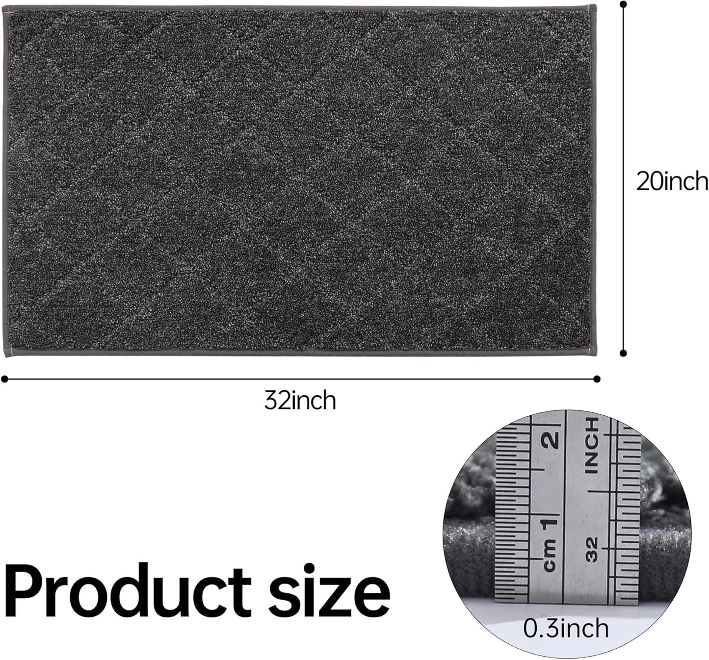 COSY HOMEER Edging Stair Treads Non-Slip Carpet Mat 28inX9in Indoor Stair Runners for Wooden Steps, Edging Stair Rugs for Kids and Dogs, 100% Polyester TPE Backing (7pc, Beige)