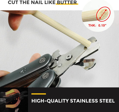Best Dog Nail Trimmer for Anxiety Sensitive Dog, Silent Smoothest Large Dog Nail Clippers for Large Dogs with Thick Nail, 3-in-1 Build-in Comb & Nail File, Heavy Duty Professional Canine Nail Clipper