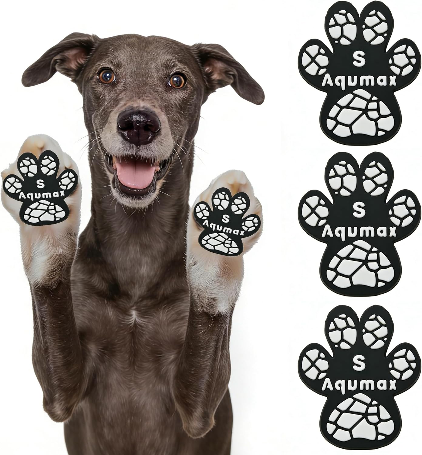 Anti-Slip Dog Paw Pads,Toe Grips for Senior Dogs,Dog Paw Protector Pads for Traction, Dog Shoes Alternative for Hot Pavement, Traction Control on Slippery Hardwood Floors 8 Sets (32 pcs) XL