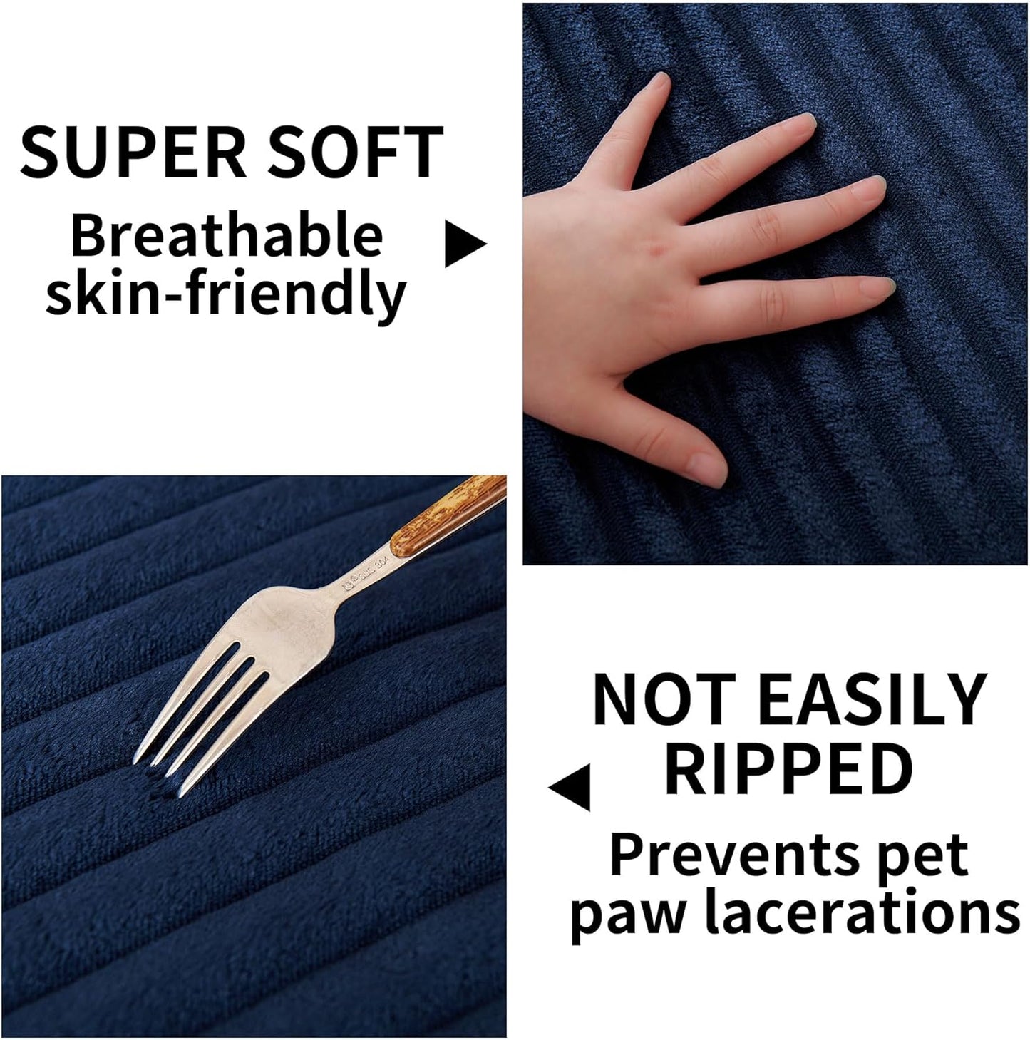 HAOMAIJIA Waterproof Couch Cover for Dogs Washable,Faux Fur Pet Couch Covers for Sofa,Soft Dog Bed Cover Non-Slip Couch Covers for 3 Cushion Couch Sofa Pet Friendly (Grey, 35" x 74")