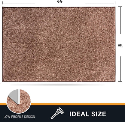 PURRUGS Dirt Trapping Door Mat 20" x 31.5", Non-Slip Machine Washable Entryway Rug, Dog Doormat, Indoor Front Door Mat, Super Absorbent Entry Rug for Muddy Shoes & Paws, Bluish Grey-Black