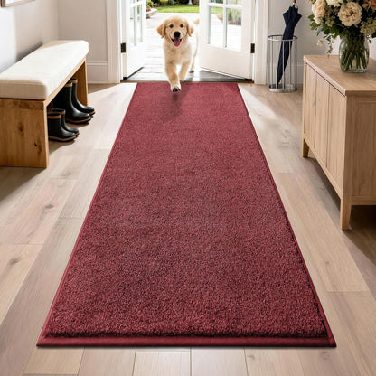 PURRUGS Dirt Trapping Door Mat 20" x 31.5", Non-Slip Machine Washable Entryway Rug, Dog Doormat, Indoor Front Door Mat, Super Absorbent Entry Rug for Muddy Shoes & Paws, Bluish Grey-Black