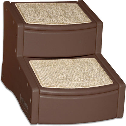 Pet Gear Easy Step III Pet Stairs, 3 Step for Cats/Dogs, Removable Washable Carpet Treads, for Pets Up to 150lbs, No Tools Required, Available in 9 Colors, Coffee Bean