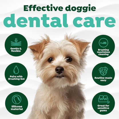 TropiClean Fresh Breath Finger Brushes for Pets, 2 pack -
