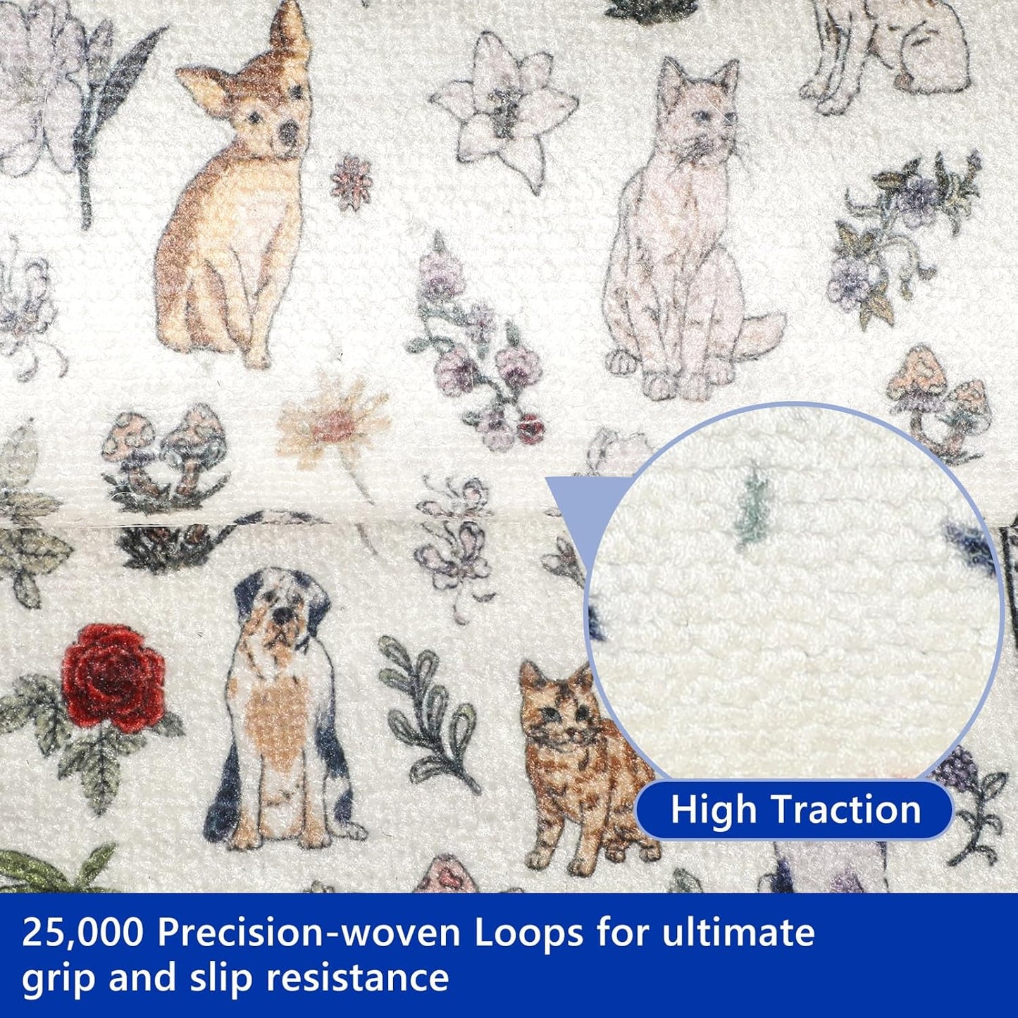 Animal Cat Dog Stair Treads Non Slip for Wooden Steps 15PCS 8"x30" Stair Carpet Treads TPR Backing Soft Stair Runner Washable Reusable Indoor Safety Stair Mats for Elders Kids Dogs Black