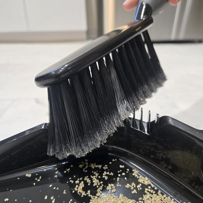 O-Cedar Pet Pro Broom with Step-On Dustpan | Remove 99% with One Sweep | Removes 3 Times More Pet Hair | Quiet Cleaning Tool for Cat and Dog Owners