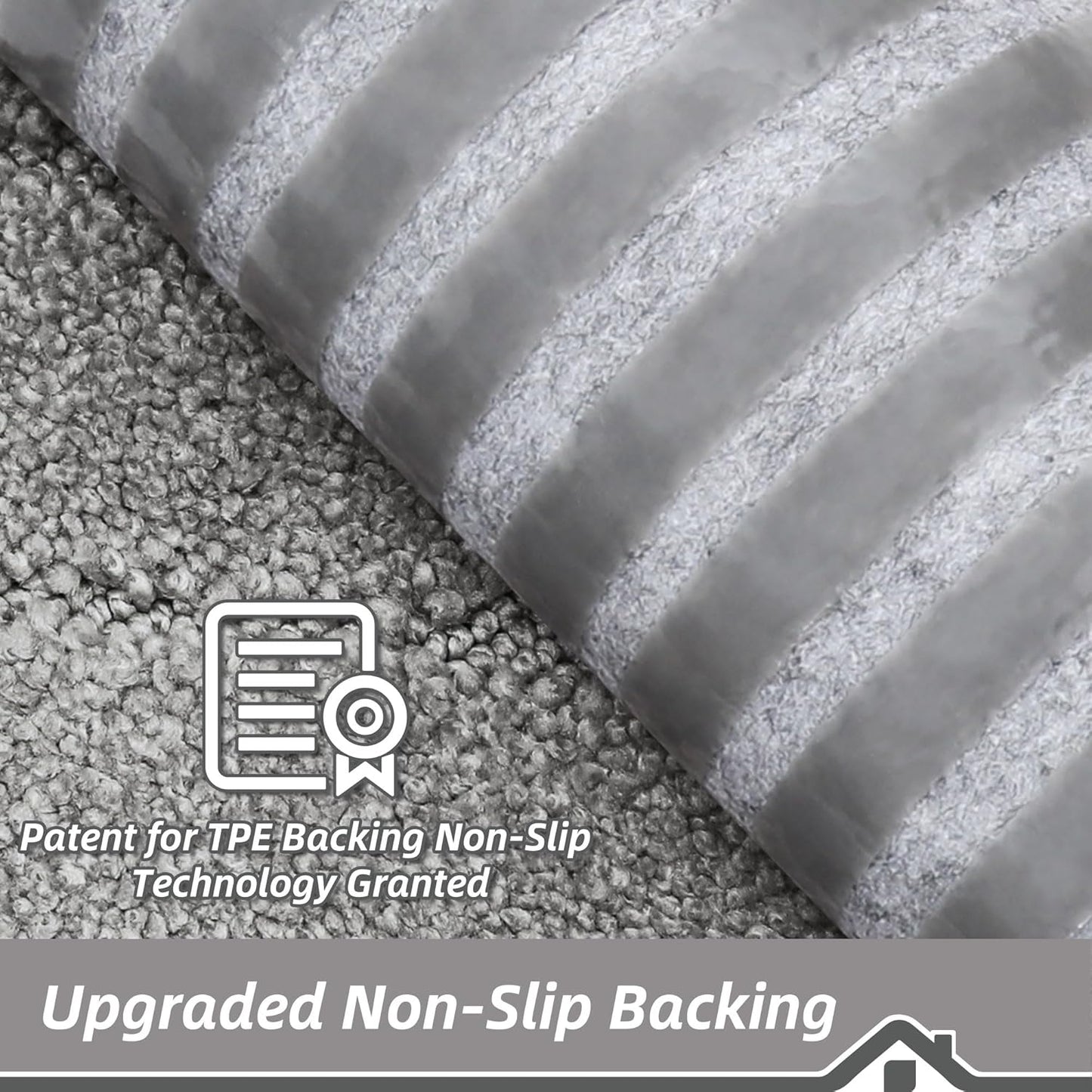 BEQHAUSE Stair Treads for Wooden Steps 28inX9in, Non Slip Carpet Stair Treads Indoor Stair Runners Machine Washable, Soft Stair Rugs Mat Surface Polyester TPE Backing, 4pcs, Charcoal