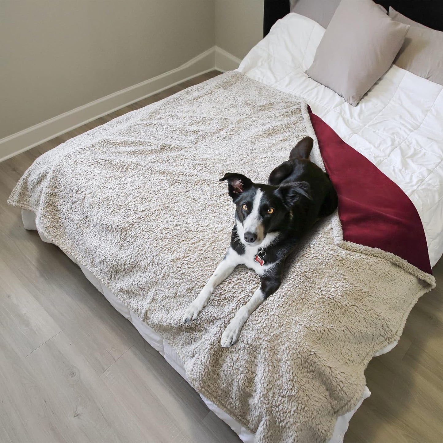 Kritter Planet Waterproof Dog Blanket, Reversible Water Proof Pet Blanket for Couch, Bed & Sofa, Washable Couch Covers for Large Dogs - Protects Furniture from Fur, Dirt, and Accidents