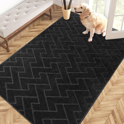 PURRUGS Dirt Trapping Door Mat 20" x 31.5", Non-Slip Machine Washable Entry Rug, Dog Doormat, Indoor Front Door Mat, Super Absorbent Entryway Rug for Muddy Shoes & Paws, Taupe