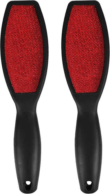 Black Duck Brand Set of 2 Double Sided Velour Lint Brushes! Removes Lint, Dust, Dandruff, and Pet Hair from Clothing and Upholstery!