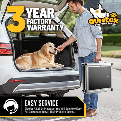 Extra Long 71”Dog Ramp Folding Pet Ramp for Car Large Dogs with Non-Slip Surface Dog Ramps up to 200 lb for Car SUV Truck (71“ Dog Ramp)