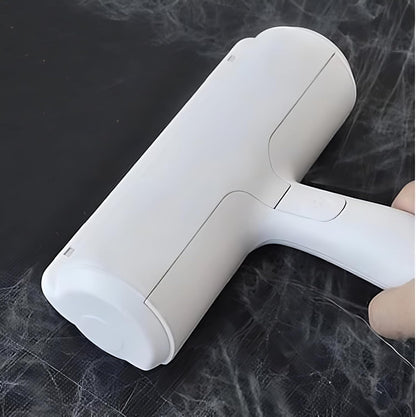 Reusable Pet Hair Remover Roller – Dog & Cat Fur Lint Cleaner for Sofa, Carpet, Bed & Car Seats – No Adhesive Required (White/Grey)