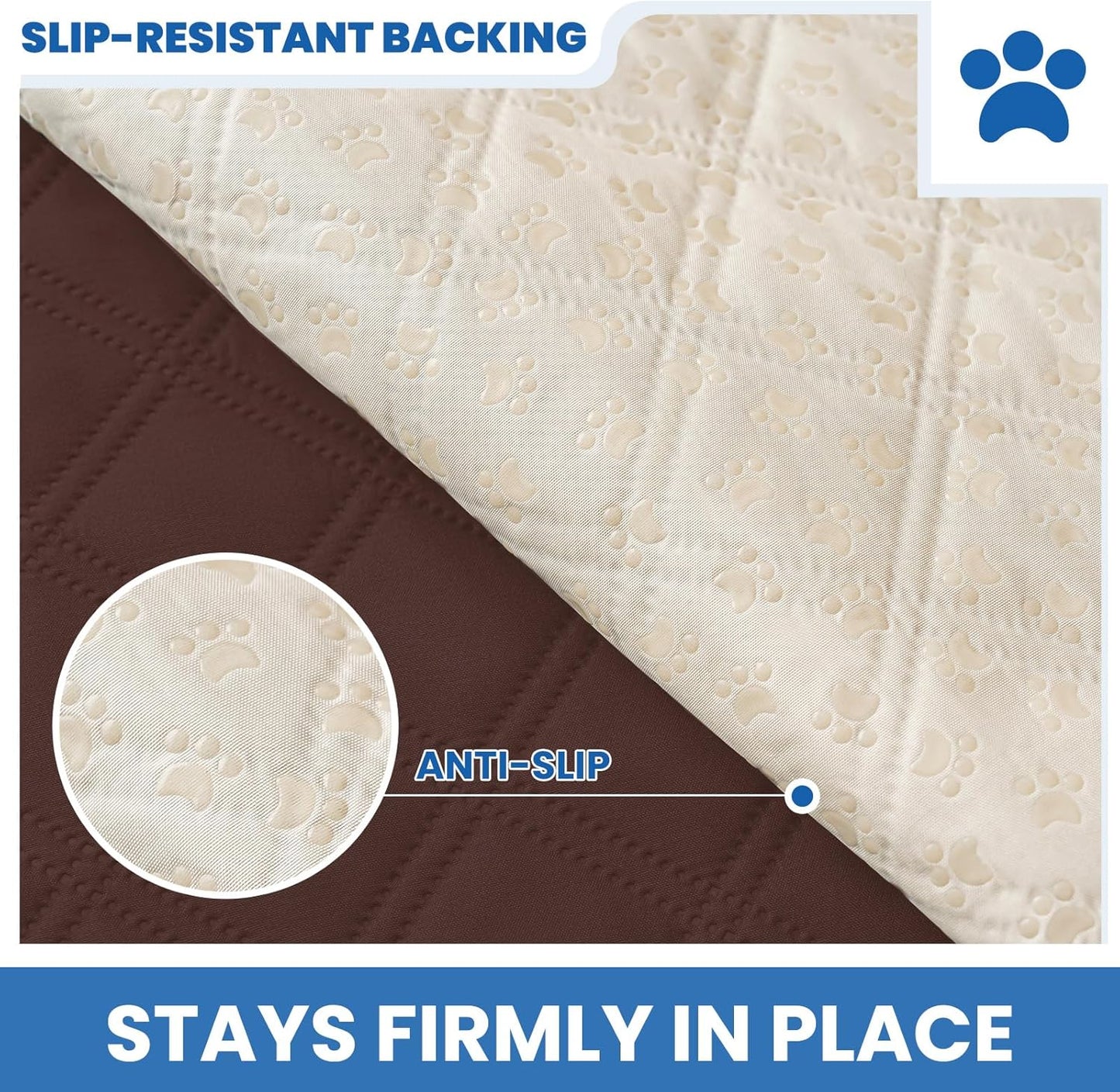 Waterproof Dog Blanket, Non-Slip Soft Pet Bed Cover, Couch Cover for Dogs Washable, Protects Sofa, Furniture, Crate, Car, Tear Resistant Leakproof Pet Blanket (30x70 Inch, Dark Grey)