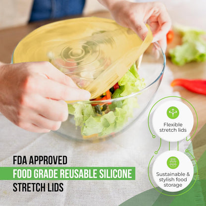 Reusable Silicone Can Lids – 2.6 Inch Can Covers for Dog & Cat Food – Universal Fit - Airtight Stretch Lids for Pet Food Cans, BPA-Free, Dishwasher Safe – 10 Pack