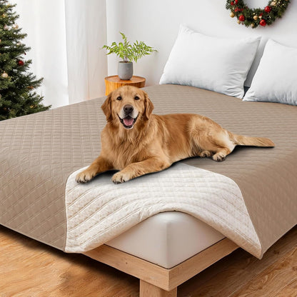 Waterproof Dog Blanket, Non-Slip Soft Pet Bed Cover, Couch Cover for Dogs Washable, Protects Sofa, Furniture, Crate, Car, Tear Resistant Leakproof Pet Blanket (30x70 Inch, Dark Grey)