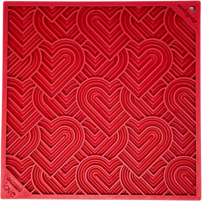 SodaPup Flower Power eMat – Durable Lick Mat Feeder Made in USA from Non-Toxic, Pet-Safe, Food Safe Rubber for Mental Stimulation, Avoiding Overfeeding, Fresh Breath, Digestive Health, & More