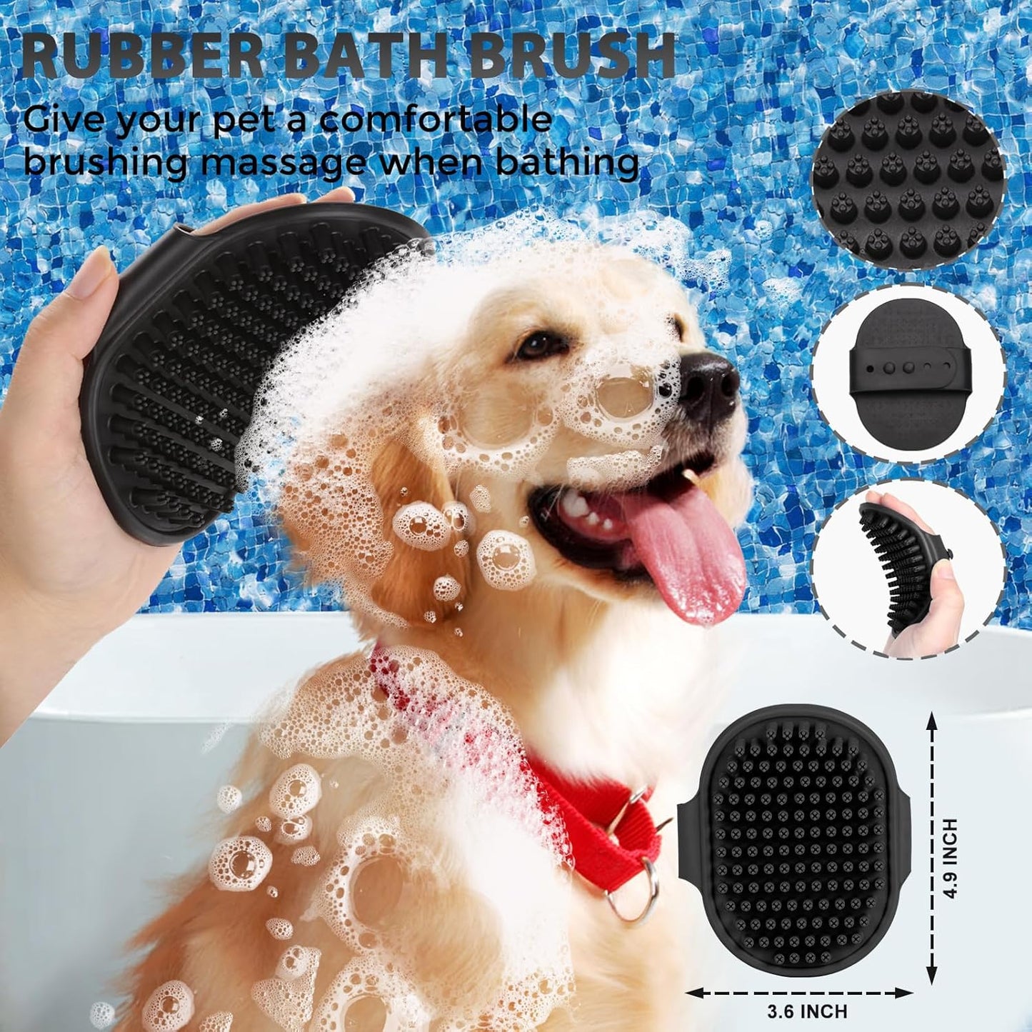 Cat Brushes for Indoor Cats - Self Cleaning Slicker Brush for Shedding Short & Long Haired Dogs, Skin Friendly Deshedding Grooming Tool to Removes Loose Fur, Mats,Tangles & Undercoat, Gray
