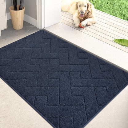 PURRUGS Dirt Trapping Door Mat 20" x 31.5", Non-Slip Machine Washable Entry Rug, Dog Doormat, Indoor Front Door Mat, Super Absorbent Entryway Rug for Muddy Shoes & Paws, Taupe