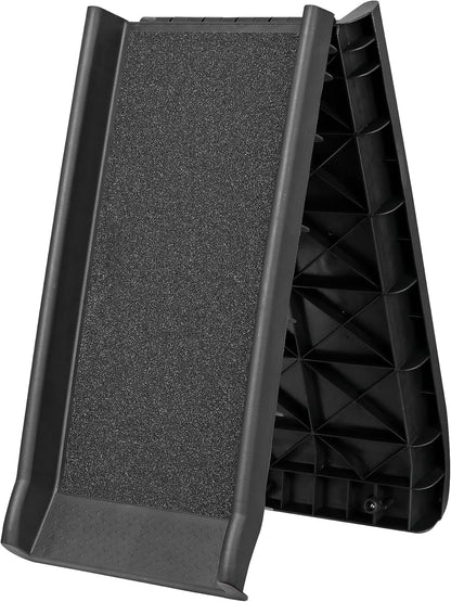 LEMY 61 Inch Folding Dog Ramp for Cars, Non-Slip Dog Pet Stairs, Step Ladder with Raised Siderails, Portable Pet Ramp for Large Dogs, Trucks, RVs