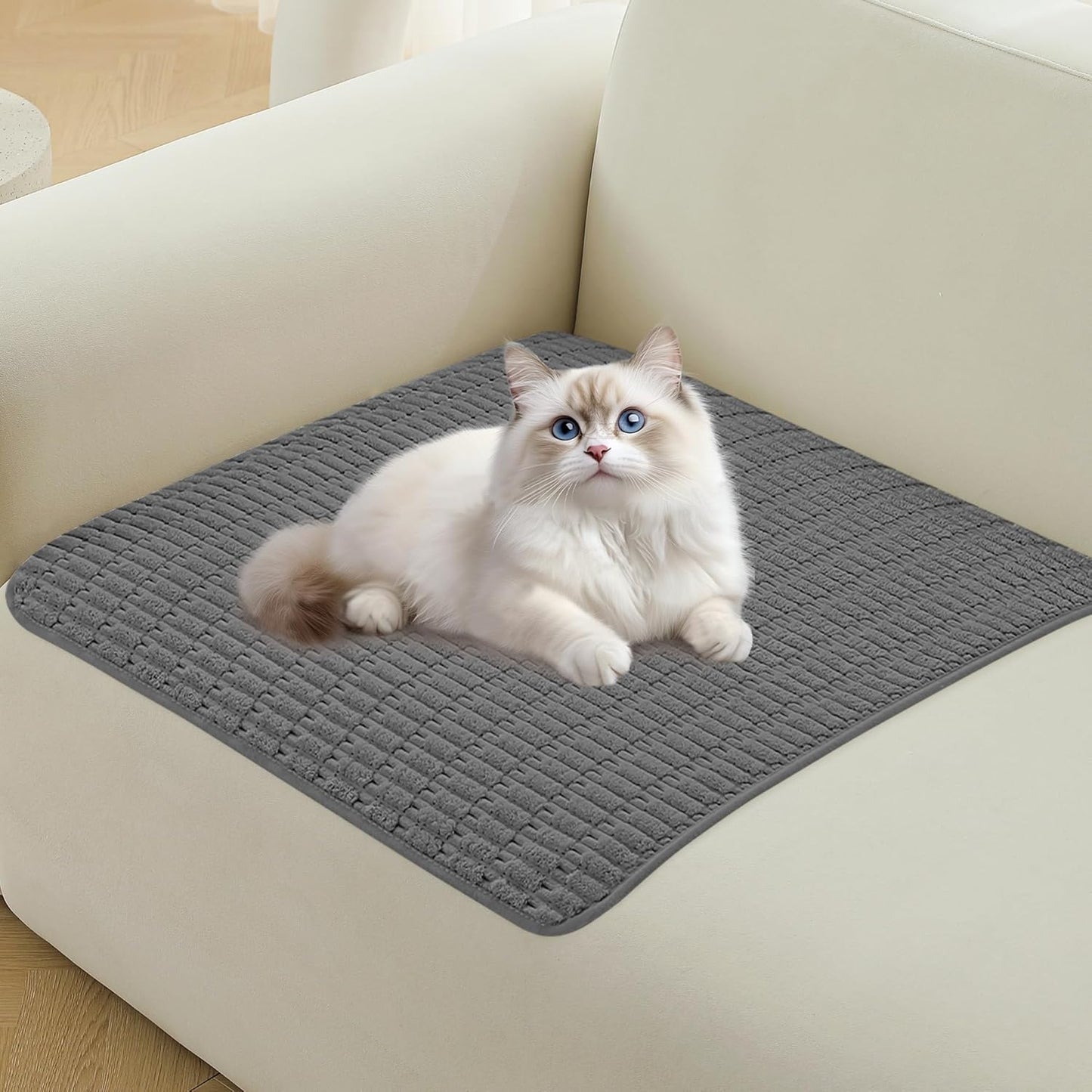 Waterproof Couch Cover for Dogs Washable, Non Slip Back Sectional Sofa Covers for 3 Cushion Couch Pet Friendly, Soft Dog Bed Cover. (Coffee, 30" x 53")