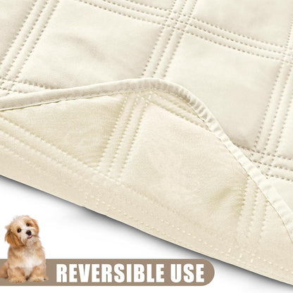 Smiry Waterproof Dog Bed Cover Blanket 30x70, Soft Reversible Pet Blanket, Washable Leakproof Cats Dogs Couch Cover for Sofa, Couch, Furniture, Grey/Dark Grey