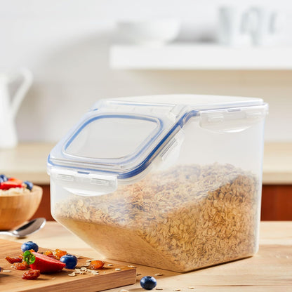 Lock & Lock Bulk Storage Bins Food Storage Container with Wheels (50.72-Cup)