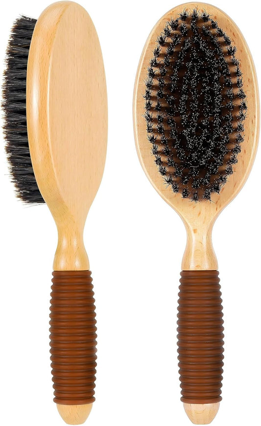 Dog Brush for Long Haired Dogs, 27mm Extra Long Metal Pin Dog Deshedding Brush and Comb Set, Short Haired Shedding Grooming Detail Pets Brush Set with Rubber Handle