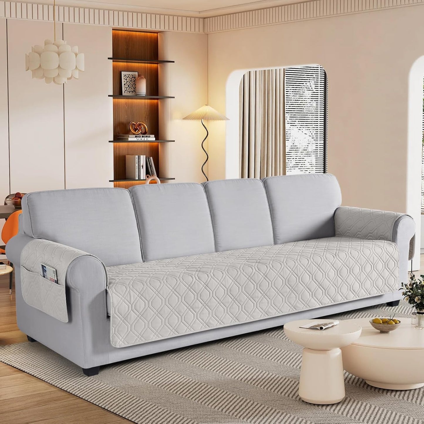 VANSOFY Couch Cover, Waterproof Sofa Covers Washable Slipcover Furniture Protector Couch Seat Covers Non-Slip Couch Cover for Dogs, Pets(Sofa, Dark Gray)