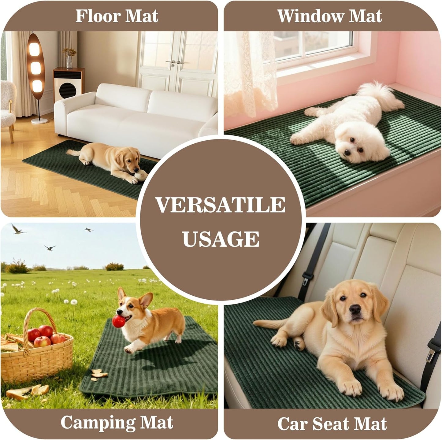 MYSKY HOME 100% Waterproof Couch Cover for Sofa, Couch Covers for Dogs, Non Slip Back Pet Sectional Sofa Covers for 3 Cushion Couch, Sofa Covers Washable, Dog Bed Cover, Dark Grey, 35"x70.9"
