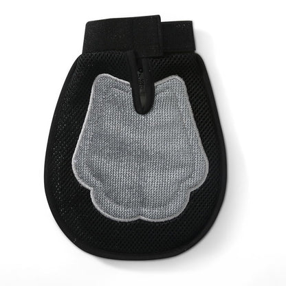Wags & Wiggles Dual-Sided Dog Grooming Glove, 2-in-1 Rubber and Velour, Wet or Dry Use, Brushes and Massages with Rubber Side, Removes Fur from Fabric with Velour Side