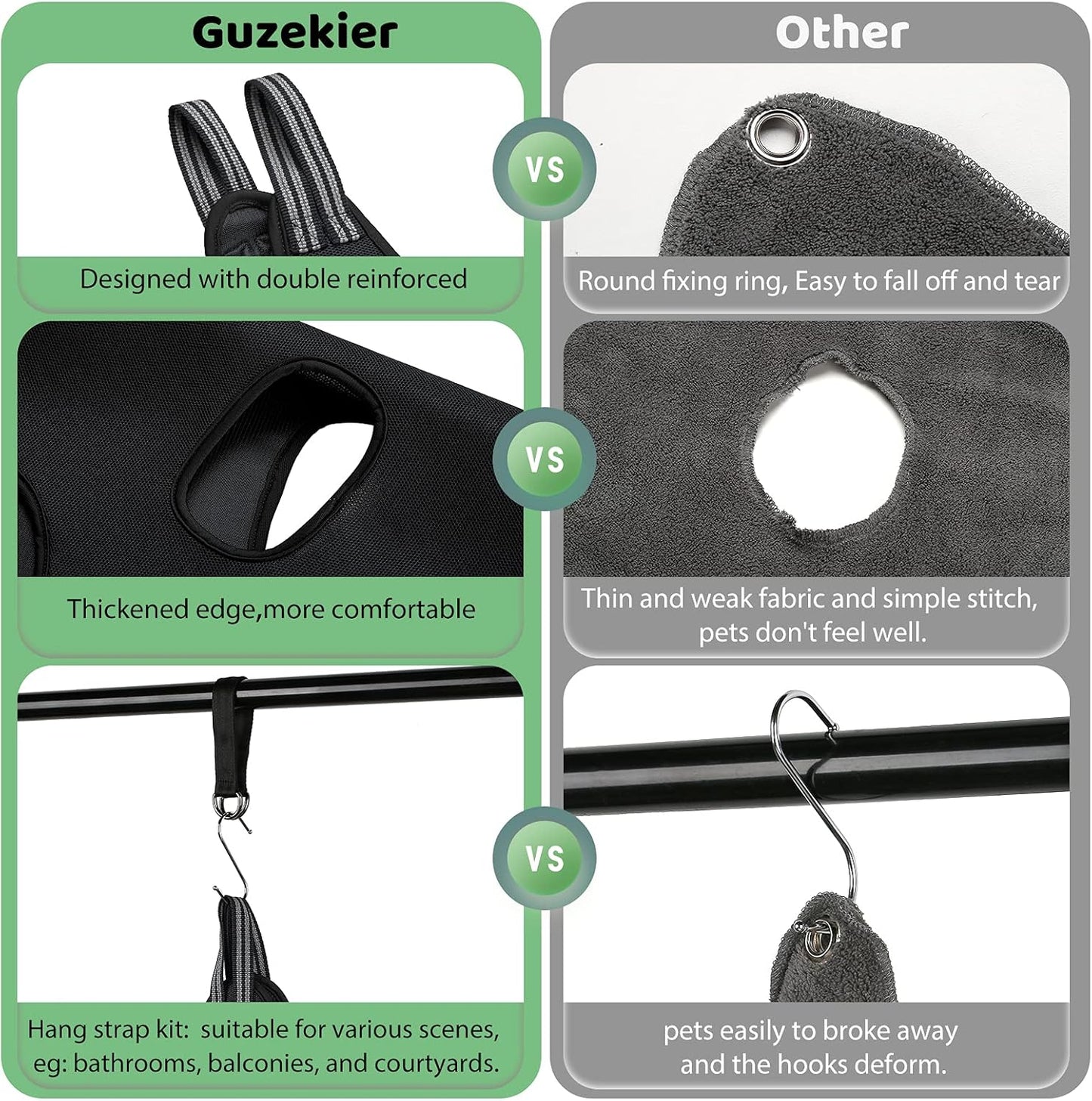 Guzekier Dog Grooming Hammock Harness for Dogs, Dog Nail Clipper