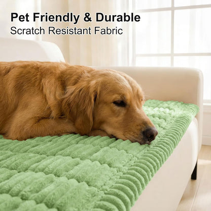Smiry Couch Cover for Dogs, Non Slip Washable Sofa Protector for Pets, Soft Furniture Cover for Leather & Fabric Couches, Cozy Protect Against Fur, Dirt & Everyday Messes (Dark Grey, 27.6" x 59")
