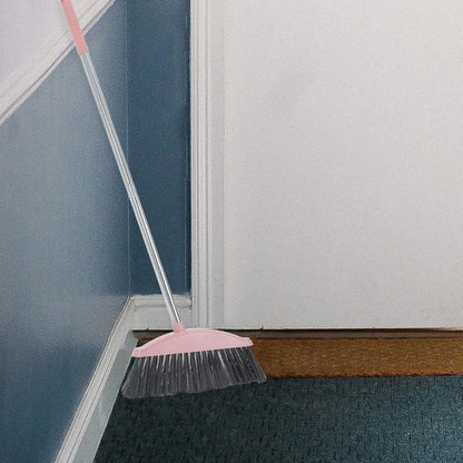 Heavy Duty Pet Hair Broom with Long Handle Angle Indoor Floor Cleaning Broom for Home and Courtyard for Hair and Dust Removal