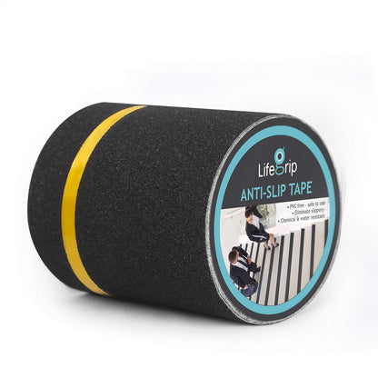 LifeGrip Anti Slip Transparent Anti Slip Tape, 4 inch by 30 feet, Non-Slip Traction Grip Tape to Tubs, Boats, Stairs, Clear, Soft, Comfortable for Bare feet (4" X 30')