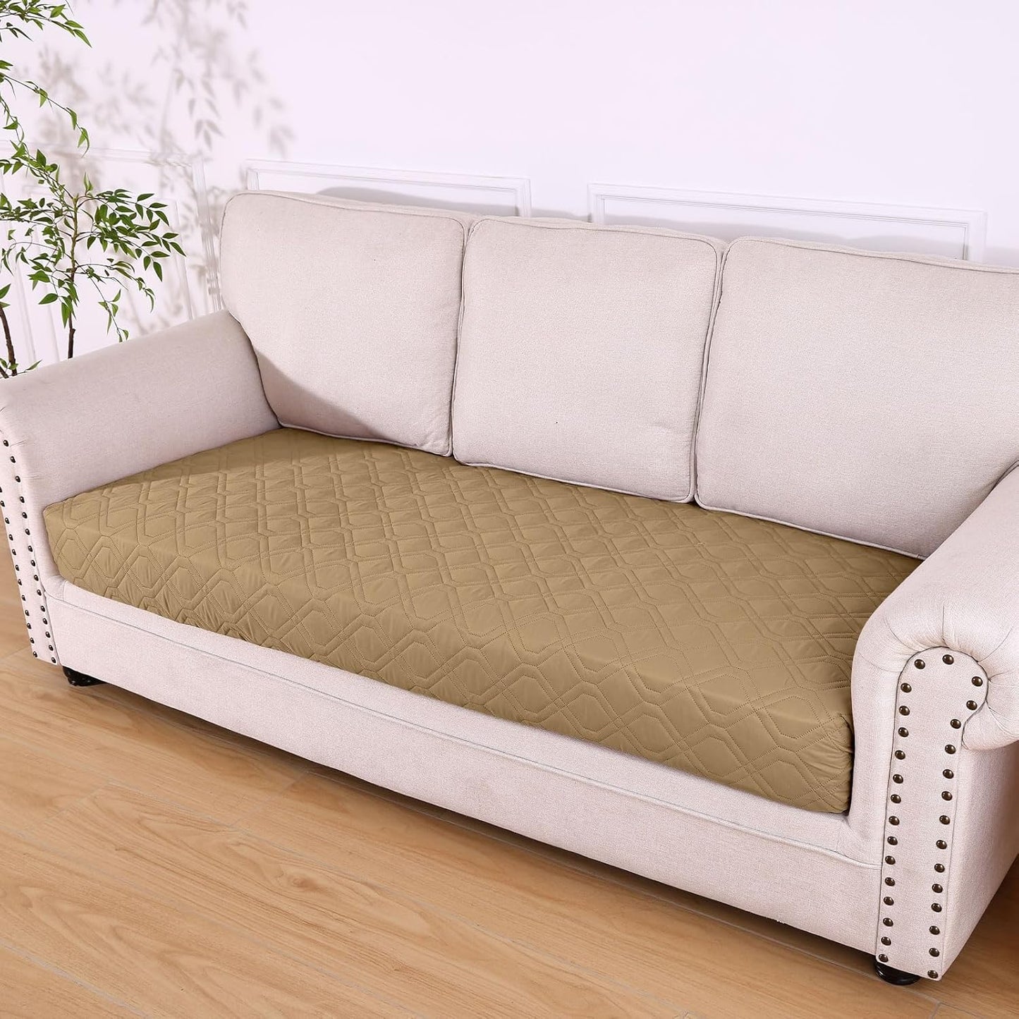 hyha Waterproof Dog Bed Blanket, Soft Pet Blankets, Waterproof Couch Cover for Dogs, Reversible Sofa Covers Washable for Furniture (30x70 Inch, Taupe/Beige)